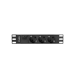 LANBERG POWER STRIP 10" СТОЙКА (1U, 16A, 3X SHUKO)