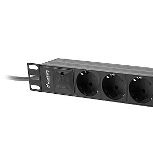 LANBERG POWER STRIP 10" СТОЙКА (1U, 16A, 3X SHUKO)