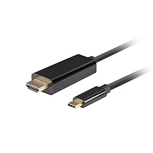 LABELIS LANBERG USB-C(M)->HDMI(M) 1M 4K 60HZ BLACK