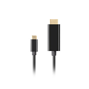 LABELIS LANBERG USB-C(M)->HDMI(M) 1.8M 4K 60HZ BLACK