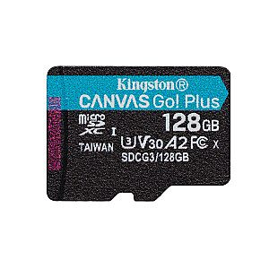 Kingston Technology Canvas Go! Plius 128 GB MicroSD UHS-I Class 10 atminties kortelė
