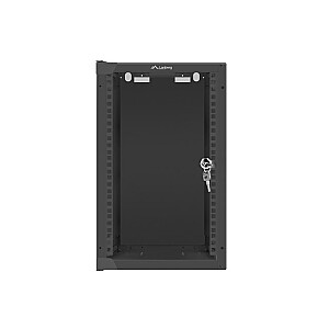 Шкаф настенный Lanberg 10" 9U (280x310, черный)