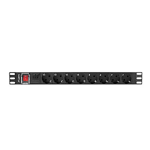 Lanberg PDU PDU su 8 lizdais 2,0m