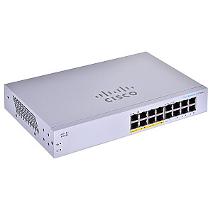 Cisco CBS110 Nevaldomas L2 Gigabit Ethernet (10/100/1000) Maitinimas per Ethernet (PoE) 1U pilka