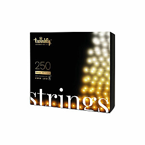 TWINKLY Strings 250 Gold Edition (TWS250GOP-BEU) Išmanieji Kalėdų eglutės žibintai 250 LED AWW 20m