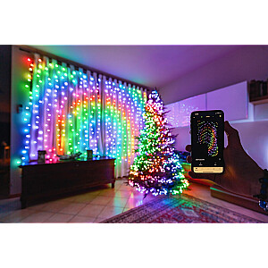 TWINKLY Curtain 210 (TWW210SPP-TEU) Smart LED šviestuvai 210 LED RGB+W 2,1m