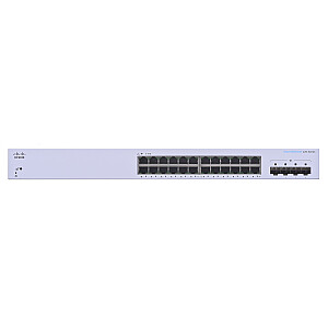 Cisco CBS220-24T-4G Valdomas L2 Gigabit Ethernet (10/100/1000) Maitinimas per Ethernet (PoE) 1U Balta