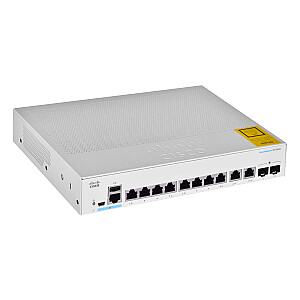 Cisco CBS250-8T-E-2G-EU tinklo jungiklis, valdomas L2/L3 Gigabit Ethernet (10/100/1000) Sidabrinis
