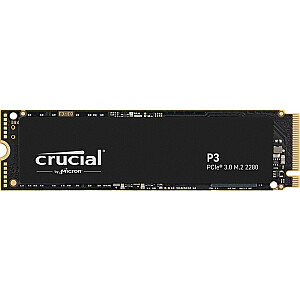 „Dysk Crucial P3“ 500 GB M.2 2280 PCI-E x4 Gen3 NVMe SSD (CT500P3SSD8)