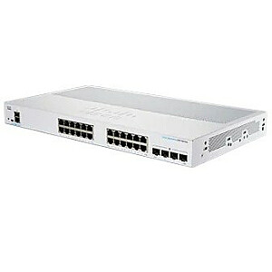 Cisco CBS250-24T-4X-EU tinklo jungiklis, valdomas L2/L3 Gigabit Ethernet (10/100/1000) Sidabras