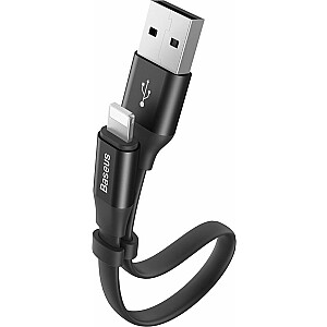 Baseus USB-A Lightning USB laidas 0,23 m, juodas (6953156259492)