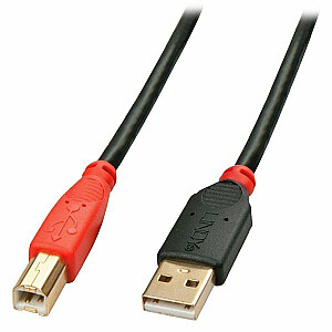 Lindy USB-A į USB-B USB laidas 10 m juodas (42761)