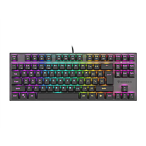 Genesis THOR 303 TKL, mechaninė žaidimų klaviatūra, RGB LED lemputė, JAV, juoda, laidinė, A tipo USB