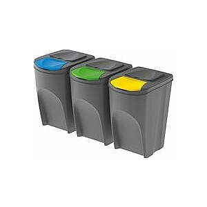 Контейнер для мусора SortiBox для разделения 35л серый (IKWB35S3-405U)