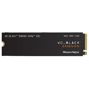 SSD WESTERN DIGITAL Black SN850X 1TB M.2 PCIE NVMe Write speed 6300 MBytes/sec Read speed 7300 MBytes/sec 2.38mm TBW 600 TB WDS100T2XHE