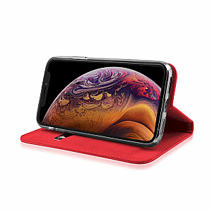 „Fusion Magnet Case“ knygos dėklas, skirtas Samsung A505 / A307 / A507 Galaxy A50 / A30s / A50s raudonas