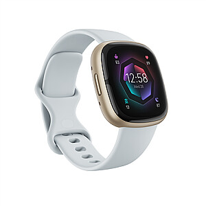„Fitbit Sense 2“ išmanusis laikrodis, NFC, GPS (palydovas), AMOLED, jutiklinis ekranas, širdies ritmo monitorius, aktyvumo stebėjimas 24 valandas per parą, 7 dienas per savaitę, atsparus vandeniui, „Bluetooth“, „Wi-Fi“, „Blue Mist“ / „Soft Gold“