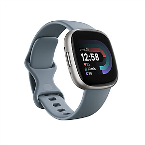 „Fitbit Versa 4“ išmanusis laikrodis, NFC, GPS (palydovas), AMOLED, jutiklinis ekranas, širdies ritmo monitorius, aktyvumo stebėjimas 24 valandas per parą, 7 dienas per savaitę, atsparus vandeniui, „Bluetooth“, „Wi-Fi“, „Waterfall Blue“ / „Platinum“