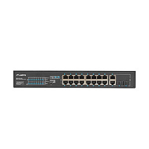 Стойка Lanberg Switch 19" POE+ 16x 100MB /2X COMBO GIGABIT ETHERNET 150W