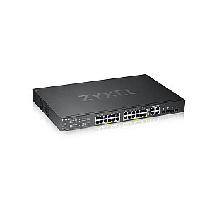 Zyxel GS1920-24HPV2 valdomas Gigabit Ethernet (10/100/1000) Maitinimas per Ethernet (PoE), черный