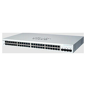 Cisco CBS220-48T-4G valdomas L2 Gigabit Ethernet (10/100/1000) 1U baltas