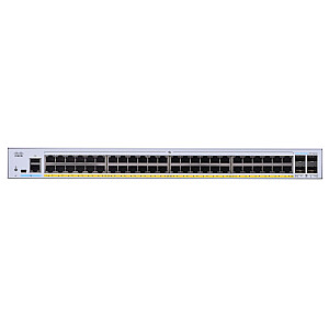 Cisco CBS250-48P-4G-EU tinklo jungiklis, valdomas L2/L3 Gigabit Ethernet (10/100/1000), sidabrinis