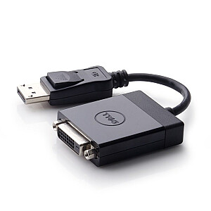 DELL 470-ABEO DisplayPort DVI vaizdo kabelio adapteris, juodas