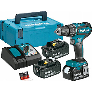 Дрель-шуруповерт Makita DHP485RF3J Аккумулятор 18 В 3 x 3 Ач