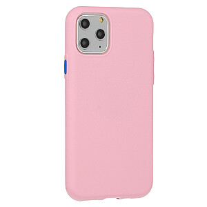 Fusion Solid Case Silikoninis dėklas, skirtas Apple iPhone 12 / 12 Pro Pink