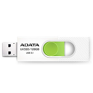 USB atmintinė ADATA UV320 128 GB USB Type-A 3.2 Gen 1 (3.1 Gen 1), žalia, balta