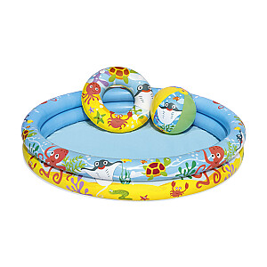 Детский надувной бассейн BESTWAY Play Pool, 1,22 м x 0,20 м, 51124
