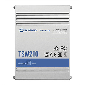 Teltonika Switch TSW210 Ne, nevaldomas, montuojamas ant sienos, 1 Gbps (RJ-45) prievadų kiekis 8