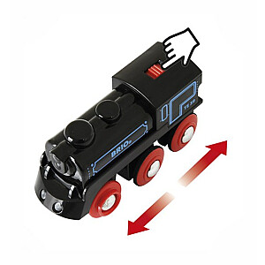 BRIO RAILWAY traukinys su pakraunamu varikliu ir USB kabeliu, 33599