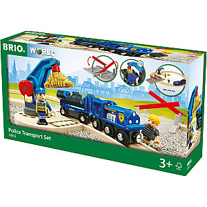 BRIO rinkinys Policijos transportas, 33812