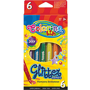 Глянцевые маркеры COLORINO CREATIVE 6 цветов, 65641PTR