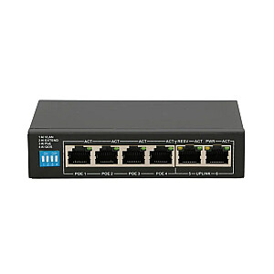 Extralink EX.14831 tinklo jungiklis Nevaldomas L2 greitas eternetas (10/100) Maitinimas per Ethernet (PoE) Juodas