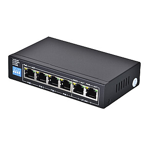 Сетевой коммутатор Extralink EX.14831 Неуправляемый L2 Fast Ethernet (10/100) Power over Ethernet (PoE) Черный