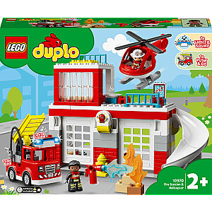 „Lego duplo“ gaisrinė ir sraigtasparnis (10970)