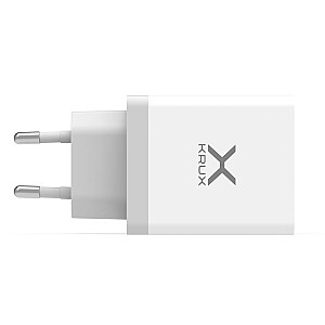 Sieninis įkroviklis KRUX 3 USB, QC 3.0 30W