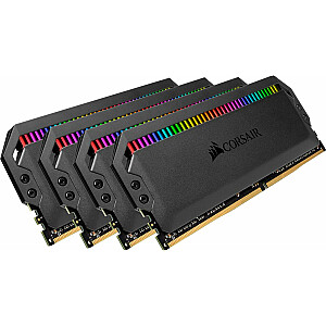 Память Corsair Dominator Platinum RGB, DDR4, 64 ГБ, 3600 МГц, CL16 (CMT64GX4M4Z3600C16)
