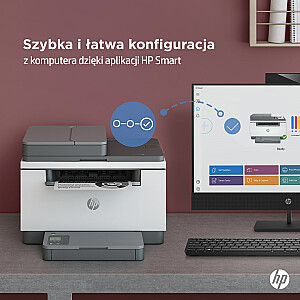 Принтер HP LaserJet MFP M234sdn, черно-белый, принтер для малого офиса, печать, копирование, сканирование, сканирование в электронную почту; Сканировать в PDF; Компактный размер; Энергетически эффективный; Быстрая двусторонняя печать; АПД на 40 листов