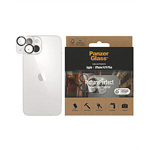 „PanzerGlass“ fotoaparato objektyvo apsauga „PicturePerfect Apple“, „iPhone 14/14 Plus“, stiklas, skaidrus