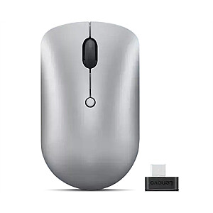 Lenovo Wireless Compact Mouse 540 Cloud Grey, 2.4G belaidis per USB-C imtuvą