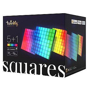 Smart Blocks Twinkly Squares Combo Pack 6 blokai (1 pagrindinis + 5 plėtiniai) x 64 pikseliai RGB