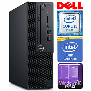 Stacionarūs kompiuteris DELL 3060 SFF i5-8500 16GB 1TB SSD M.2 NVME DVD WIN10Pro