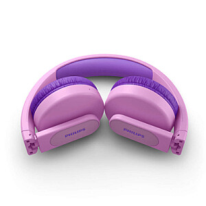 Беспроводные накладные наушники Philips Kids TAK4206PK/00, ограничение громкости <85 дБ, родительский контроль на основе приложения, чашки наушников с подсветкой, розовый