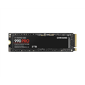 Samsung 990 PRO 2000 GB, SSD form factor M.2 2280, SSD interface PCIe Gen4x4, Write speed 6900 MB/s, Read speed 7450 MB/s