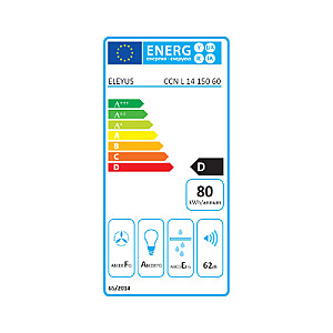 ELEYUS HOOD CCN L 14 150 60 IS Встроенный Inox 60 см 340 м3/ч