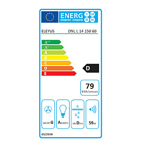 ELEYUS HOOD DNL L 14 150 60 BL Black 60 cm 311 m3/h