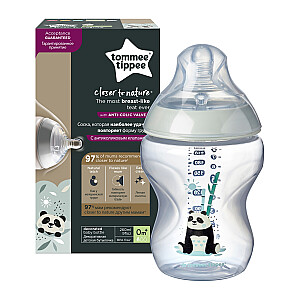 TOMMEE TIPPEE декорированная бутылочка, 260 мл, от 0 месяцев, 42250205